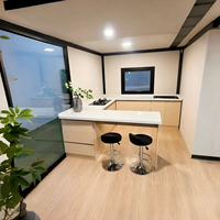 Maison conteneur de luxe Smartbuild de 20 pieds avec cuisine, salle de bain et 2 chambres, villa préfabriquée à installation rapide