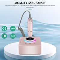 Machine à ongles électrique rechargeable 45000 tr/min avec logo personnalisable, compatible manucure, en plastique