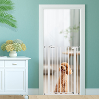 Barrière de sécurité pour animaux de compagnie sans perçage EN1930 ASTM Barrière en acier pour chiens chats Barrières de sécurité intérieures