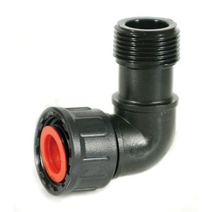 Coude en M avec connecteur de tuyau de 1 pouce pour système d'irrigation de jardin - Product Image 1