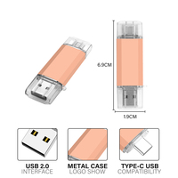 Unidad Flash USB Tipo-C de 128 GB con 1 Año de Garantía - Diseño de Llavero para Android y Computadoras