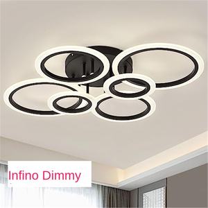 Modern Acrylic LED <b>Ceiling</b> Chandelier with Remote Control for Living Room Bedroom Kitchen-10-Year Warranty - Product Image 4