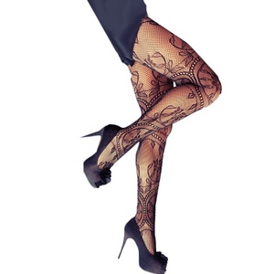 Sexy de alta calidad diseño Anti-gancho de rejilla pantalones de las medias de <span class=keywords><strong>malla</strong></span> Jacquard apretado - Product Image 2
