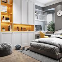 Armoire de jeu pour enfants en bois écologique moderne avec couleur personnalisée pour le rangement des livres et des jouets de bébé