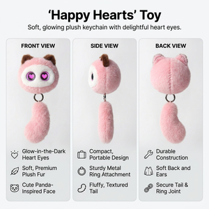 Llavero de Peluche Electrónico ChatGPT Corazón Rosa con Lente de Emociones Luminosa, Multilingüe, <span class=keywords><strong>Chat</strong></span> Informal, Carga USB-C, Cuentos para Dormir - Product Image 3