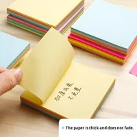 Notas Adhesivas Pequeñas y Coloridas de 70x70mm, Personalizables, 480 Piezas/Paquete, Suministros de Oficina, Uso Estudiantil, Marca Yichen