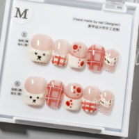 RONIKI Faux Ongles à Presser Faits Main les Plus Appréciés, Design Personnalisé Nude Pailleté Dégradé, Ongles Durables, Faible MOQ, Commande en Gros Transfrontalière