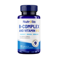 Fabricant de compléments alimentaires, étiquette privée, complément de vitamine B complexe, comprimés de vitamine B complexe
