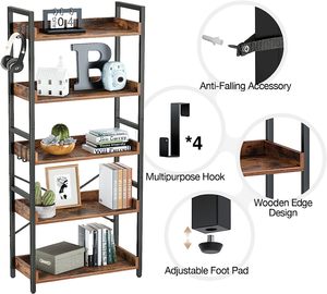 Thanh lịch bằng gỗ combo lưu trữ giá cho tổ chức nhà mở kệ đơn vị hiển thị - Product Image 4