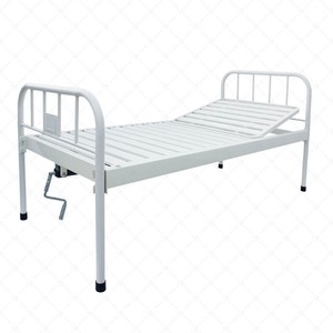 Xin Yuchen Manual Hospital <b>Bed</b> YC-B12 <b>Single</b> Crank Steel Powder Coated White <b>Adjustable</b> Nursing <b>Bed</b> for Home Use - Product Image 5