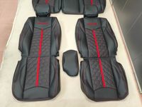 Housses de siège auto en cuir Nappa personnalisées pour Toyota Hilux Double Cab Accessoires intérieurs auto