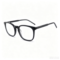 Lunettes rondes en acétate anti-lumière bleue pour hommes et femmes, monture optique rétro pour ordinateur, blocage de la lumière bleue, vente en gros