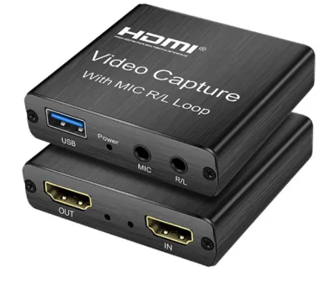 4k hdmi לכידת וידאו כרטיס 1080p הלוח כרטיס לכידת המשחק usb 2.0 התקן תיבת מקליט בשידור חי הזרמת וידאו loop החוצה הוא קידום