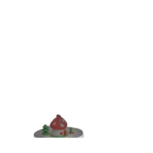 Fontaine à eau pour animaux de compagnie en céramique en forme de champignon, fontaine à eau automatique pour chat, électrique, design champignon rouge - Product Image 4