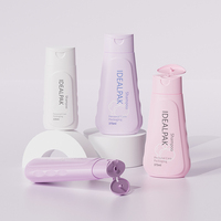 Bouteille en plastique HDPE pour crème pour les mains, vente en gros, directement de l'usine, avec bouchon à clapet, pour shampoing et après-shampoing