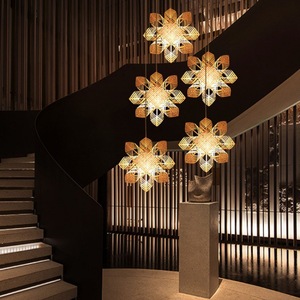 Bamboo Woven Handmade Star Chandelier E27 <b>LED</b> <b>Light</b> <b>For</b> Bedroom Tea <b>Room</b> Home Decor - Product Image 3