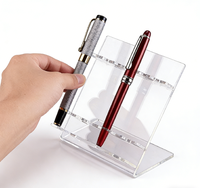 Support de présentation pour stylos en acrylique transparent, porte-stylos pour l'organisation du bureau et la présentation de la papeterie
