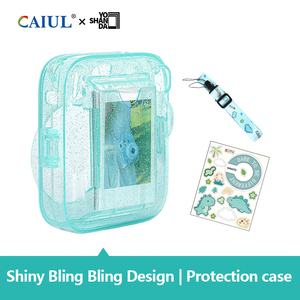 ใหม่สำหรับ <span class=keywords><strong>Fuji</strong></span> <span class=keywords><strong>Instax</strong></span> Mini 13เคสพลาสติกแวววาวขนาดเล็กเคสแข็งสำหรับเดินทาง3-in-1 <span class=keywords><strong>Instax</strong></span> ชุดอุปกรณ์กล้อง - Product Image 3