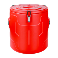 Seau d'isolation thermique à double couche en acier inoxydable de grande capacité commerciale portable conteneur isolé avec insert en PU
