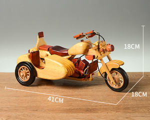 Mini modelo de avión de madera maciza hecho a mano, ecológico, decoración artesanal retro, regalos para hombres y niños - Product Image 4