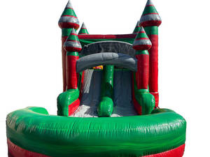 Castillo inflable con tobogán en oferta para alquiler comercial en fiestas al aire libre - Product Image 3