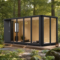 COCOVIA Module de bien-être modulaire en aluminium à installation manuelle, Pod de bureau moderne tout en aluminium, Cabine de bureau portable