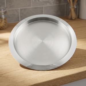 Plateau de service personnalisé en acier inoxydable de haute qualité 35 cm Finition laquée or Qualité commerciale Lave-vaisselle sécurisé Bar Restaurant - Product Image 3