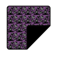 Couverture pour bébé en bambou réversible personnalisée avec crâne d'Halloween, fond foncé, pour nouveau-nés et enfants, couverture d'emmaillotage pour bébé