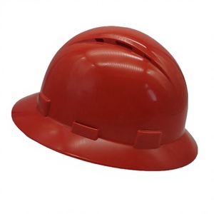공장용 풀 브림 HDPE 슬롯형 안전모 건설 산업 광업 작업자용 안전모 맞춤형 로고 E급 - Product Image 1