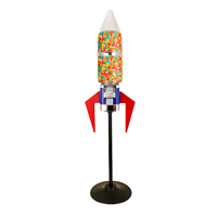 ZENJET ZJ509 Distributeur automatique de capsules Gacha pour jouets, type 'Rocket Ball Egg', en alliage moulé sous pression et matériaux ABS, direct usine, 20 000+