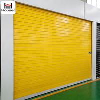 Porte de garage automatique en aluminium résistante aux intempéries et aux ouragans, à enroulement, pour centre logistique, prix direct usine