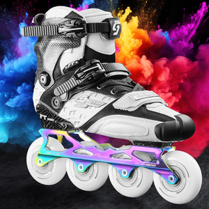 Patins à roulettes d'extérieur en fibre de carbone personnalisables, professionnels, pour adultes et enfants, agressifs, freestyle, slalom, légers, imperméables, pour hommes - Product Image 2