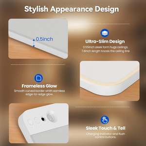 Plafonnier LED rechargeable à détecteur de mouvement avec télécommande sans fil, lumière intelligente à piles, 3 températures de couleur, lumière activée par le mouvement - Product Image 2