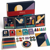 Jeu de société personnalisé avec tuiles hexagonales en carton, boîte bleu marine pour festivals de cinéma, stratégies, musées, festivals, éditeurs