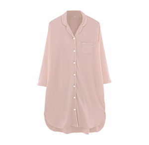 High Quality <b>Women</b> Plus Size Polyester Modal Leisure Pajamas, Wholesale Fashion <b>Women</b> Adult One Piece Sleepwear - Product Image 1