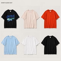 T-shirt de sport d'été d'occasion de qualité supérieure, manches courtes, col rond, vêtements de sport décontractés, polyester/coton
