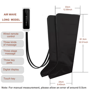 Bottes de massage à compression d'air pour la récupération sportive, masseur complet des jambes, dispositif de thérapie de circulation musculaire OEM ODM - Product Image 3