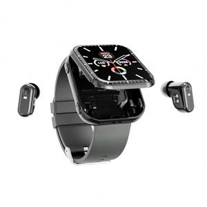 Nouvelle montre connectée <span class=keywords><strong>T1</strong></span> modèle 2025, écouteurs sans fil deux-en-un pour appels Bluetooth, fonctions de suivi d'activité, bracelet en gel de silice, étanche IP67 - Product Image 5