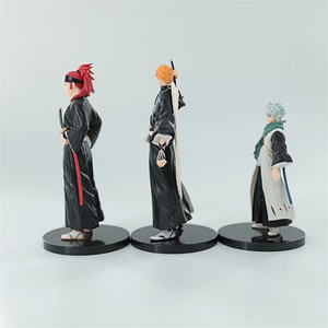 14-18CM 3 unids/set Anime <span class=keywords><strong>Bleach</strong></span> figura Kurosaki Ichigo Hitsugaya Toushirou PVC colección <span class=keywords><strong>Manga</strong></span> figurita Juguetes - Product Image 3
