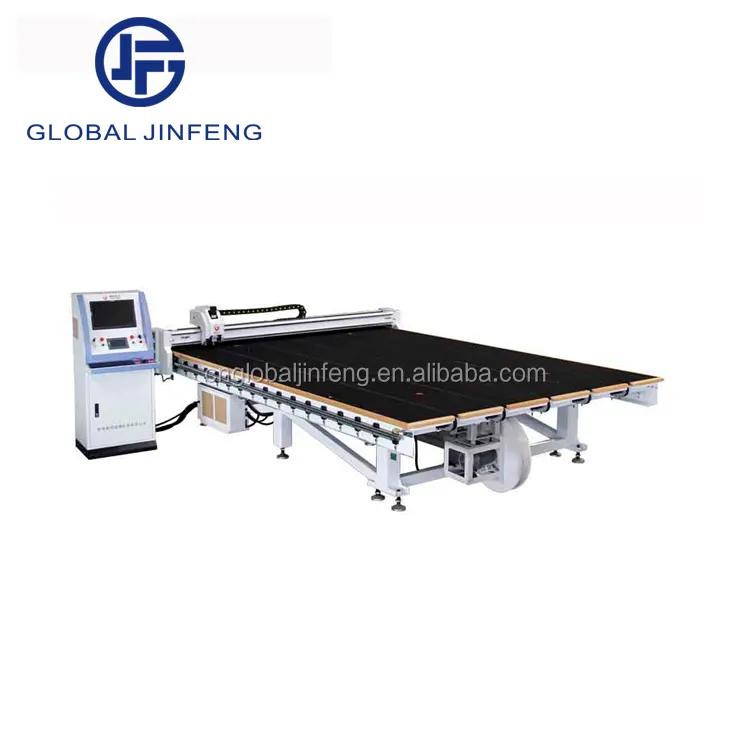 JF-NC-8070ร้านอาหารคอมพิวเตอร์ Optical Tempered Cnc เครื่องตัดกระจก