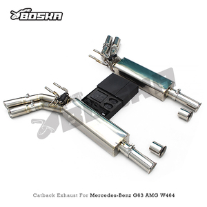 Sistema de Escape OEM Boska para Mercedes-Benz G63 AMG W463A/W464 4.0T, Tubos de Titanio, Escape Catback con Válvula OEM/Electrónica - Product Image 6
