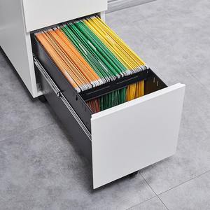 Gabinete de almacenamiento de archivos móvil de acero de diseño moderno con ruedas Bajo debajo del escritorio Gabinete de archivo de hierro de oficina Opción de piso a techo - Product Image 2