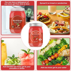 Gel de mousse d'algues irlandaises crues LIFEWORTH Superfood saveur fraise pour le soutien immunitaire et digestif - Product Image 3