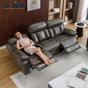 Poltrona Reclinabile Elettrica Girevole in Pelle con Funzione Massaggio e Riscaldamento, Ideale per Anziani e Home Theater - Product Image 2