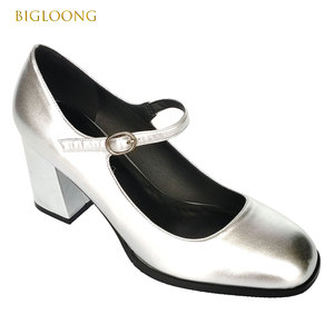 Chaussures à talons en <span class=keywords><strong>cuir</strong></span> d'agneau noir pour femmes, légères, confortables, respirantes, à enfiler, avec amorti, pour l'été, de haute qualité et tendance - Product Image 2