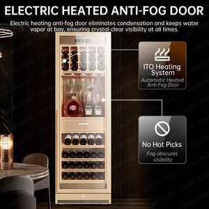 618w Cigarloong Compressor Air Cooling Wine <b>Cooler</b> Constant Temperature Humidity Home Display Cabinet 618w Smart Wifi Remote - Product Image 2