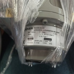 HUBNER Absolute Encoder ASPAH 60 KK-13-FG-8192 3x12-30V DC HTL Parallel Gray Machine Tool - Product Image 1
