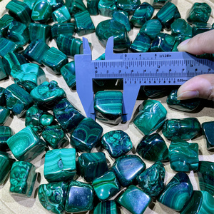 Bán buôn Chất lượng cao tinh thể tự nhiên cọ đánh bóng Malachite pha lê sụt giảm để trang trí - Product Image 4