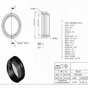แผ่นเวฟเพลทโพลีเมอร์วอร์เท็กแบบครึ่งคลื่น LBTEK VR2-520 True Zero Order ขนาด 520 นาโนเมตร  ชนิดคริสตัลเหลว LCP BK7 SM1 พร้อมเลนส์ท่อแบบออปติคอล OAM - Product Image 1