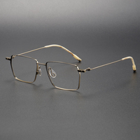 Montures de Lunettes Optiques Rectangulaires en Titane pour Myopie Femme et Homme – Collection Premium 202312